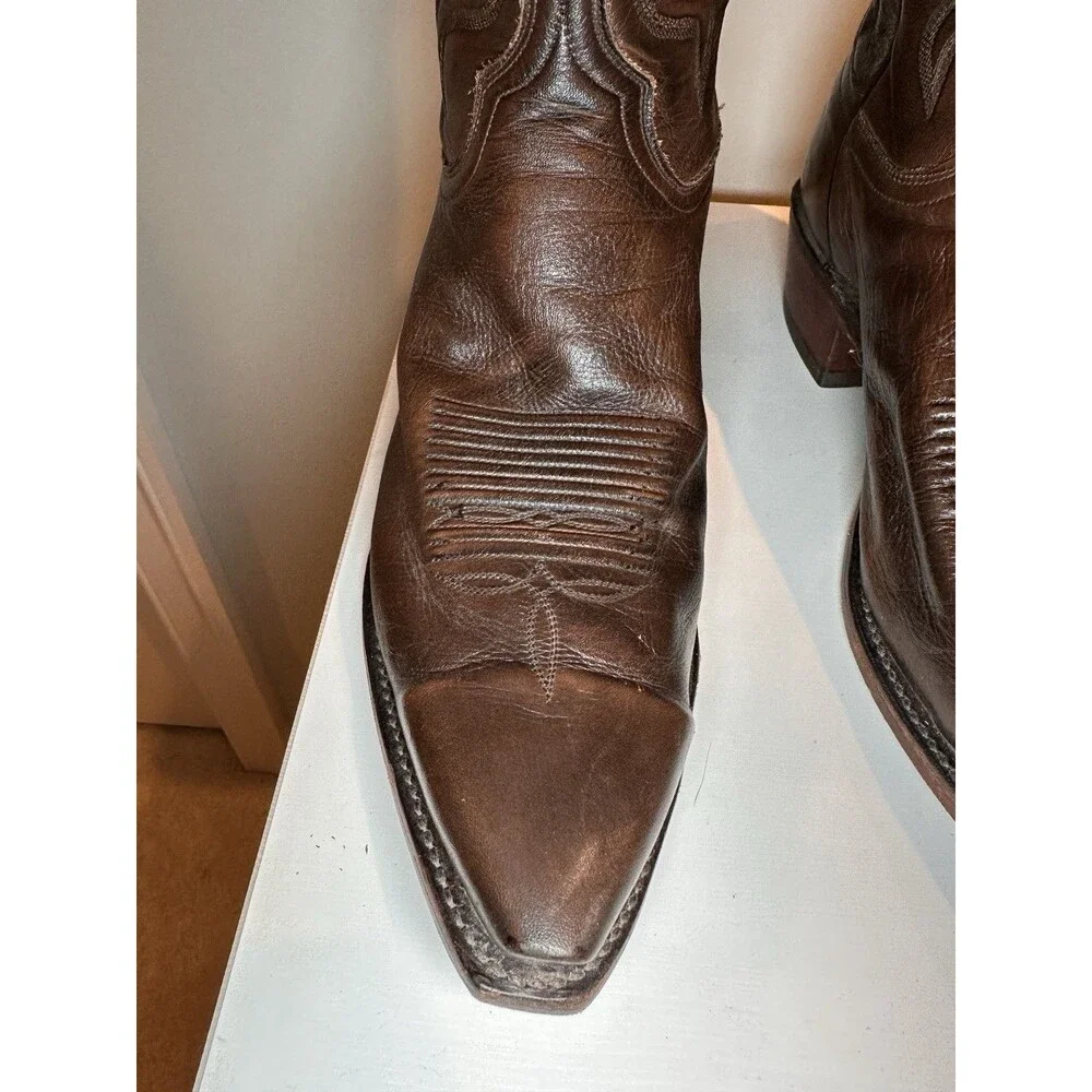 1883 Lucchese Mens Western Leather Boots Size 11D Rich Brown N1615 USA